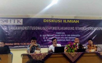 Langkah Konstitusional Pasca Pemberlakuan UU No.19 Tahun 2019 tentang KPK