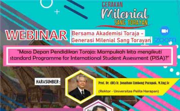 Milenial Toraja (GMS) Gelar Diskusi Online dengan tema Programme for International Student Assessment