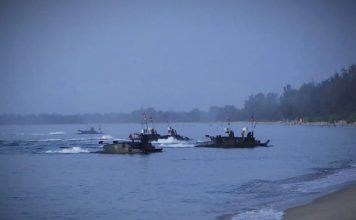 Operasi Amfibi Berhasil Mendaratkan Pasukan Di Dabo Singkep, Kepri