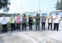 Panglima TNI Dan Kapolri Bersama Ketua DPR RI Serta Beberapa Menteri Tinjau Lokasi Penyekatan Mudik 2021