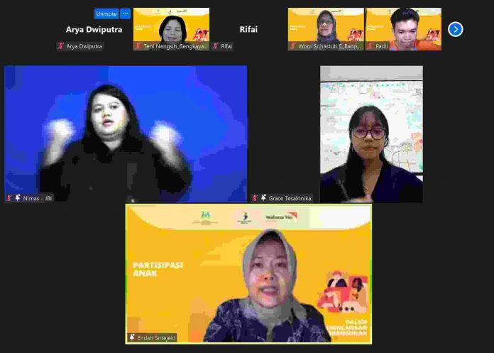 Webinar Peluncuran Kajian Partisipasi Anak dalam Perencanaan Pembangunan