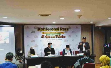 Aqsa Working Group Gelar Konferensi Pers Perempuan Internasional untuk Pembebasan Al-Agsa dan Palestina di Hotel Sofyan Jakarta